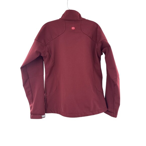 Sherpa Adventure Gear Womens Jacket Full Zip Burgundy & Blue Medium - Picture 5 of 11